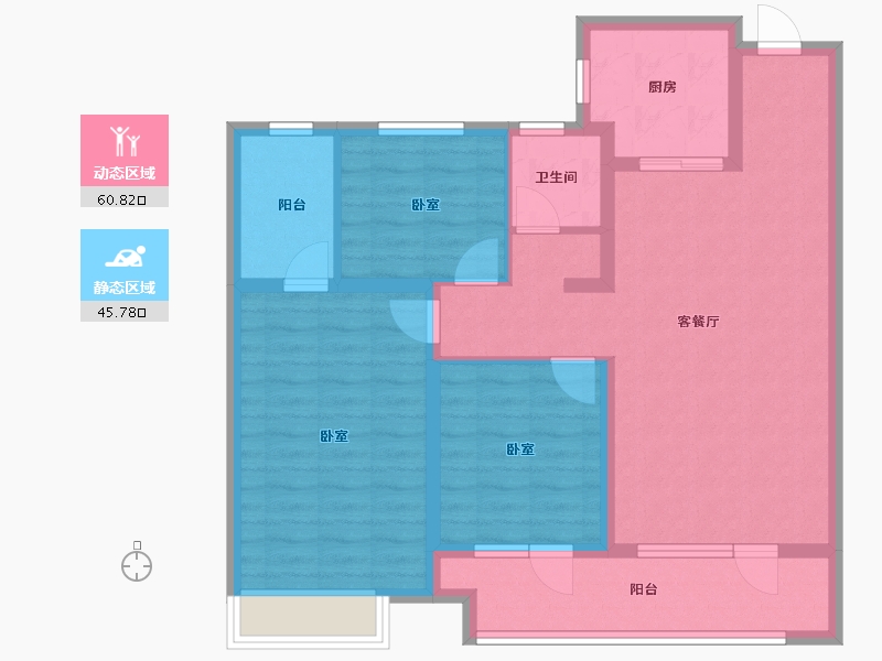 山东省-青岛市-越秀星汇城-95.00-户型库-动静分区