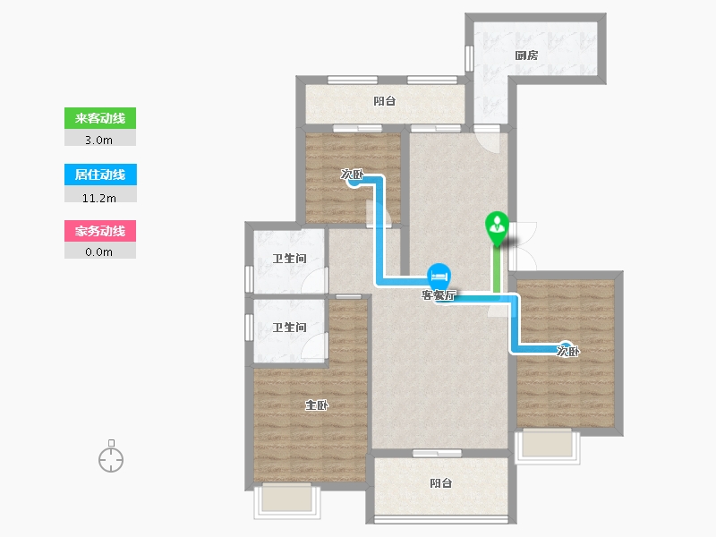 江西省-九江市-学府壹号-101.30-户型库-动静线