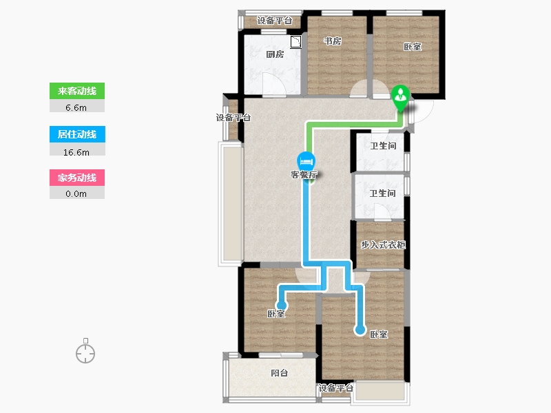 浙江省-金华市-南江悦-107.00-户型库-动静线