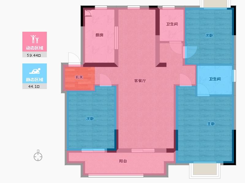 江西省-九江市-融创·政务壹号-92.00-户型库-动静分区