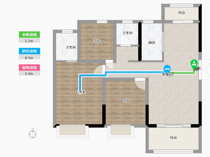 江西省-九江市-九瑞新城-91.20-户型库-动静线