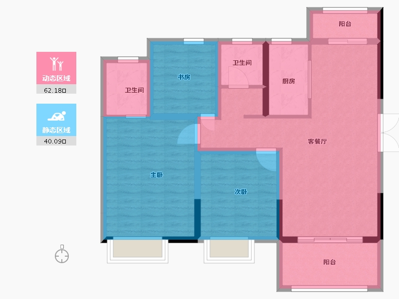 江西省-九江市-九瑞新城-91.20-户型库-动静分区