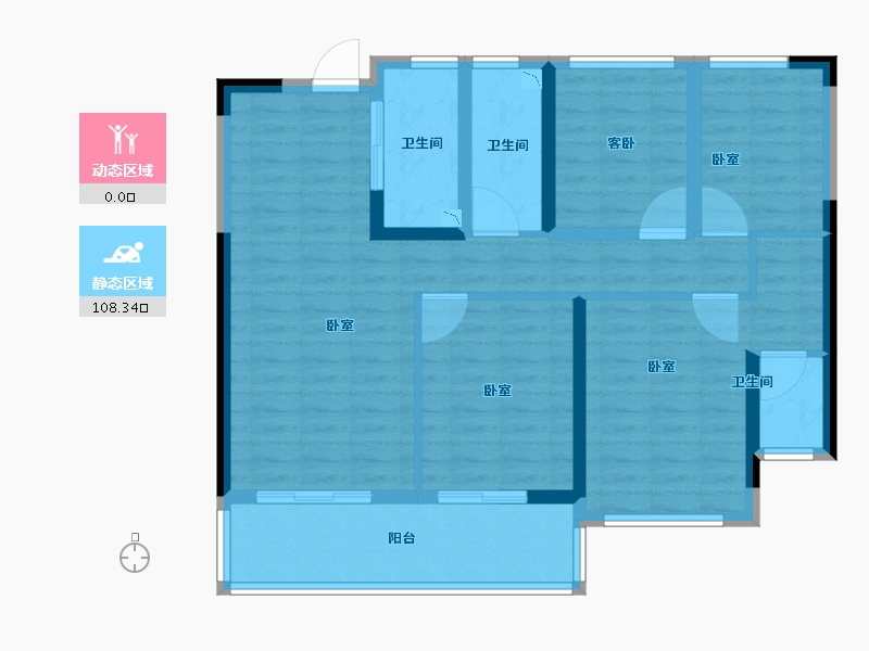 福建省-莆田市-保利林语溪-96.01-户型库-动静分区