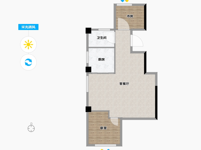 福建省-福州市-万科福晟翡翠里凤栖-94.01-户型库-采光通风