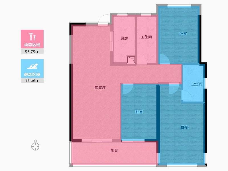 福建省-莆田市-保利林语溪-91.00-户型库-动静分区