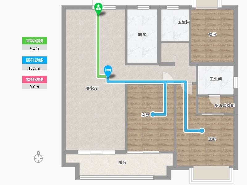 江西省-南昌市-绿地国际健康城-96.00-户型库-动静线