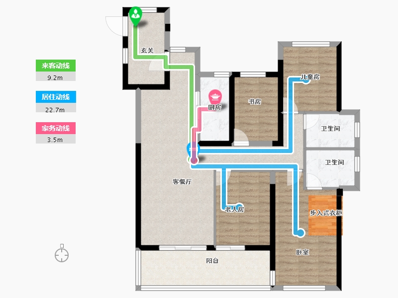 福建省-莆田市-保利林语溪-106.00-户型库-动静线