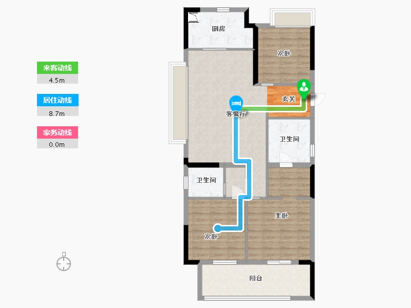 江西省-南昌市-弘阳时光里-97.20-户型库-动静线