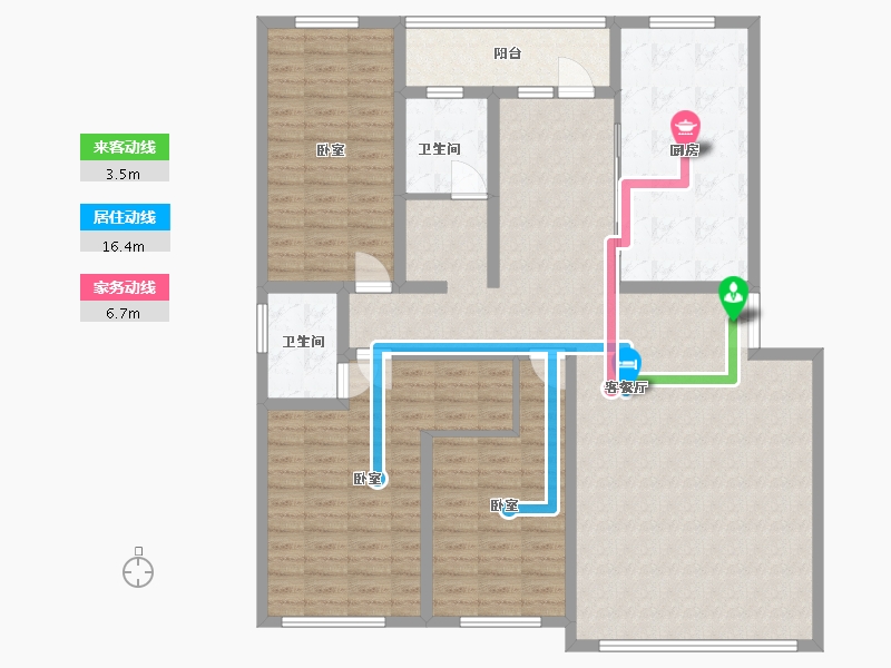 吉林省-辽源市-玉圭园-御水丹堤-139.49-户型库-动静线