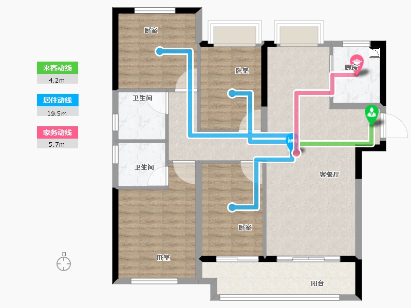 福建省-泉州市-正荣浔兴世纪春天-102.00-户型库-动静线