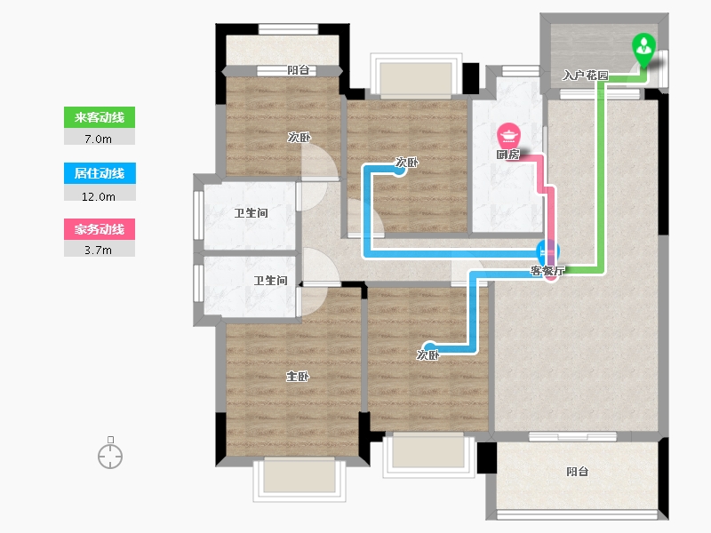 福建省-南平市-富金湖壹号-95.00-户型库-动静线