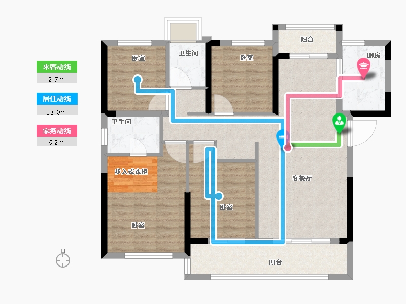 福建省-泉州市-中梁国府梁宸-99.00-户型库-动静线