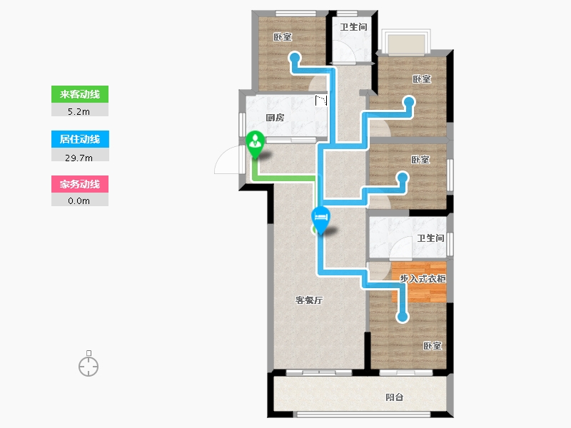 福建省-泉州市-正荣浔兴世纪春天-103.00-户型库-动静线