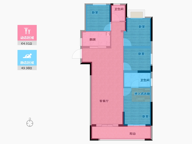 福建省-泉州市-正荣浔兴世纪春天-103.00-户型库-动静分区