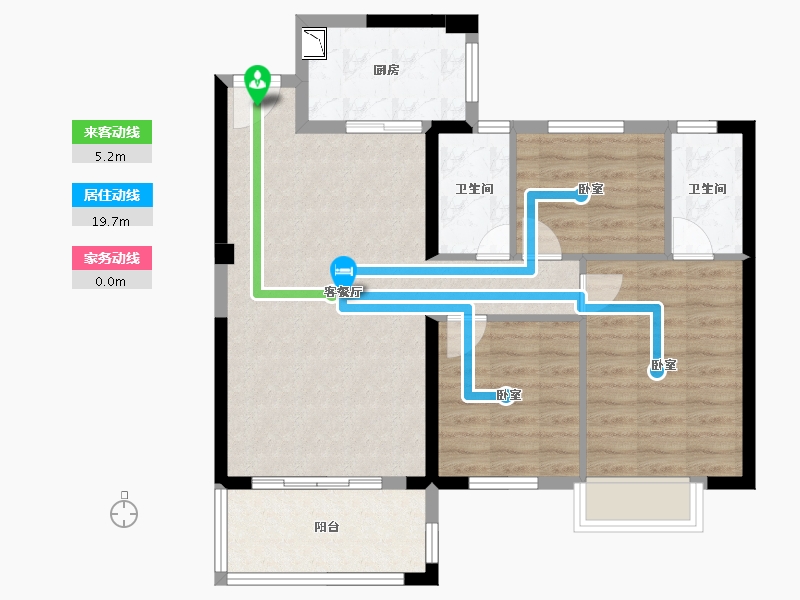 福建省-泉州市-源昌盛景湾-81.58-户型库-动静线