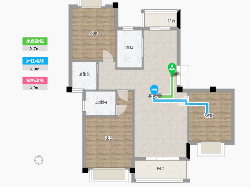 江西省-九江市-宝梁東苑-88.00-户型库-动静线