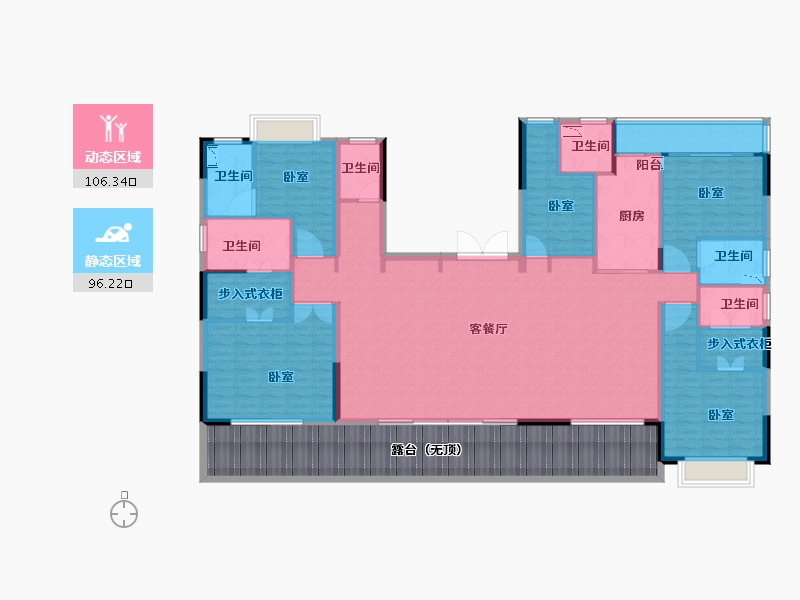 浙江省-丽水市-松泰松溪新语-216.00-户型库-动静分区