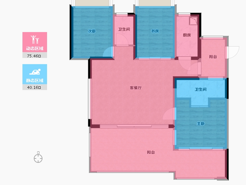 福建省-厦门市-建发山外山-104.87-户型库-动静分区