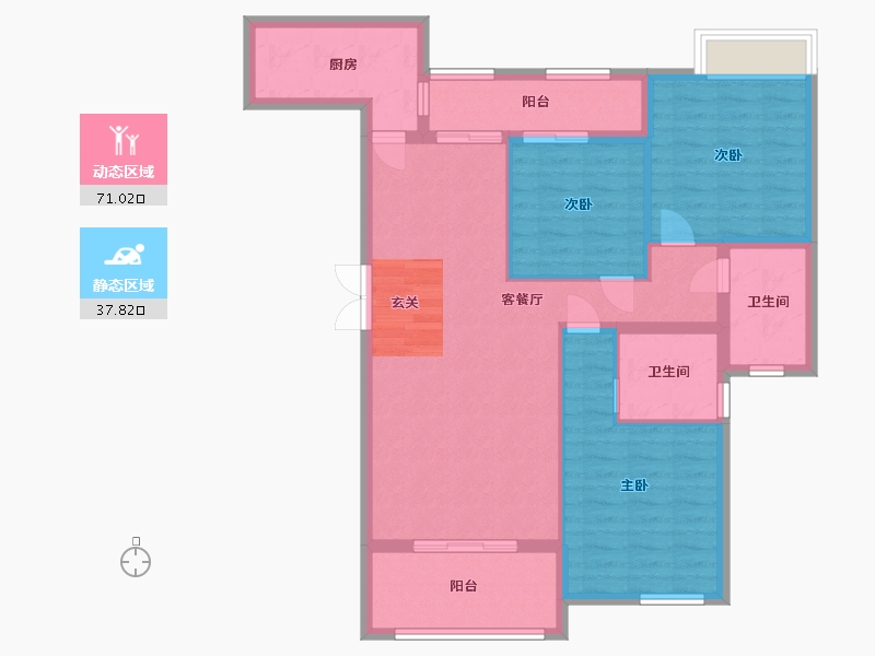 江西省-九江市-学府壹号-97.80-户型库-动静分区