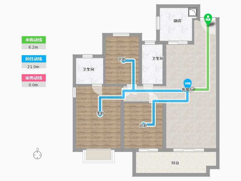 安徽省-合肥市-保利和光尘樾-95.28-户型库-动静线