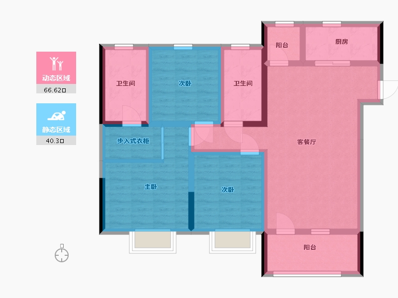 山东省-青岛市-山钢建设凭海临风-94.00-户型库-动静分区