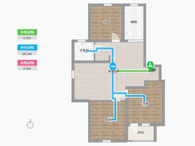 山东省-青岛市-翰林华府-78.00-户型库-动静线