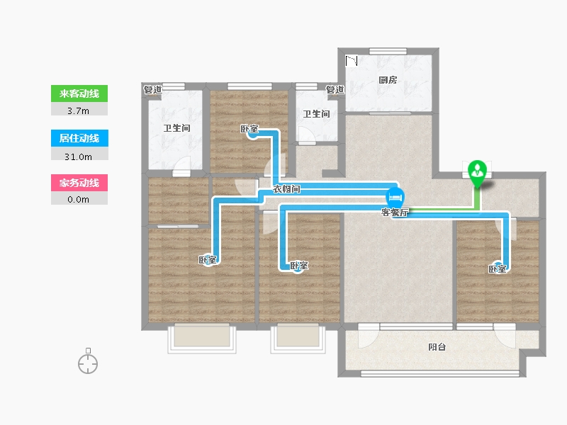 山东省-青岛市-旭辉银盛泰博观一品-114.42-户型库-动静线