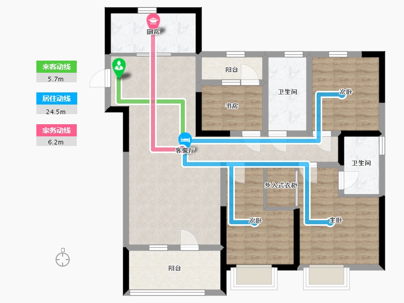 山东省-青岛市-山钢建设凭海临风-101.00-户型库-动静线