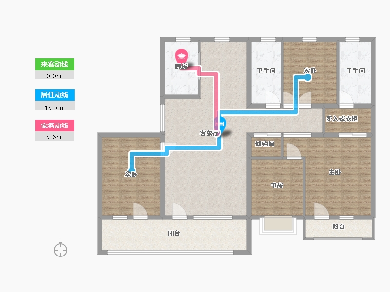 山东省-青岛市-城发长江瑞城-145.50-户型库-动静线