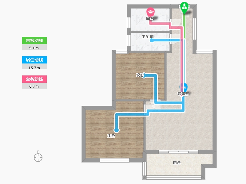 福建省-南平市-富金湖壹号-61.00-户型库-动静线