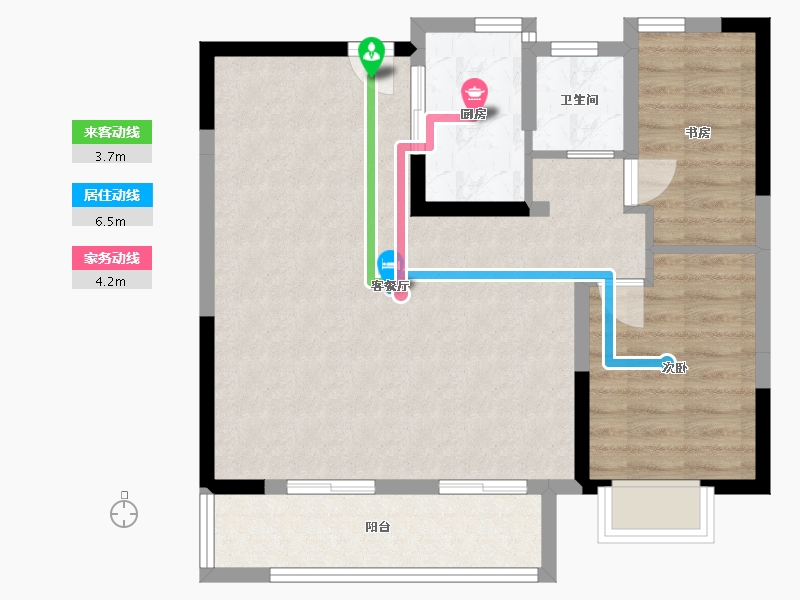 江西省-九江市-九瑞新城-73.57-户型库-动静线