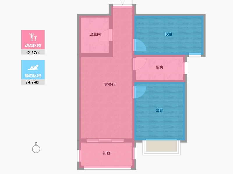 甘肃省-兰州市-万域国际-58.81-户型库-动静分区