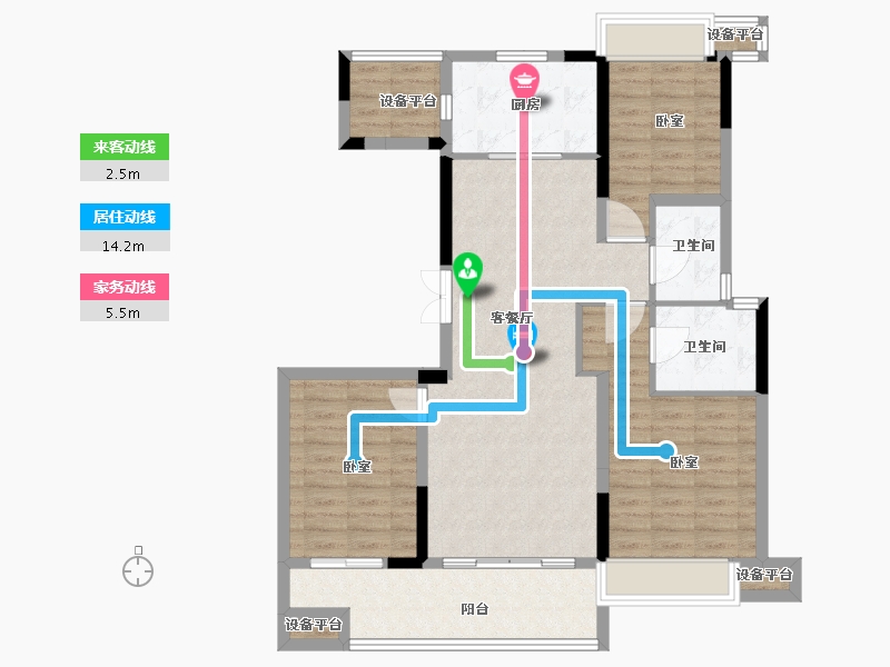 浙江省-金华市-南江悦-98.58-户型库-动静线