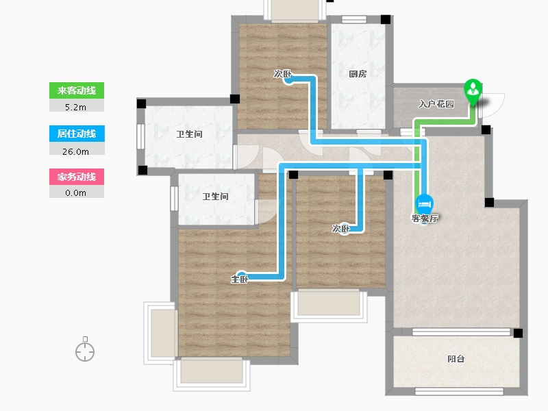 江西省-南昌市-美高东郊紫园-90.00-户型库-动静线