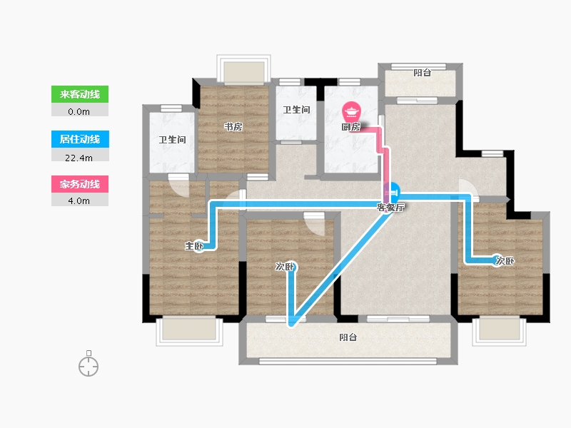 江西省-九江市-九瑞新城-105.50-户型库-动静线