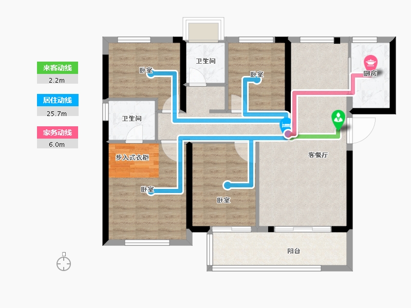 福建省-泉州市-中梁国府梁宸-91.00-户型库-动静线