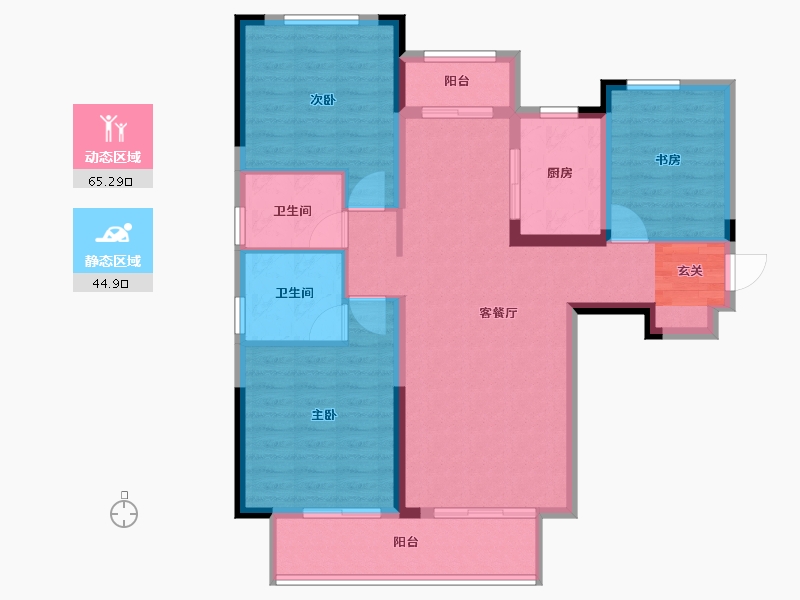 安徽省-阜阳市-祥源文旅城-99.00-户型库-动静分区