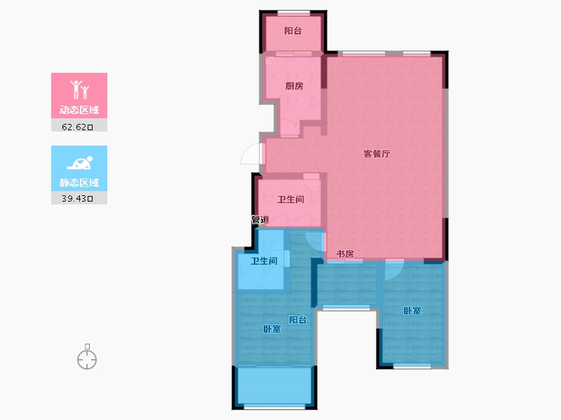 山东省-青岛市-福林苑三期-91.01-户型库-动静分区