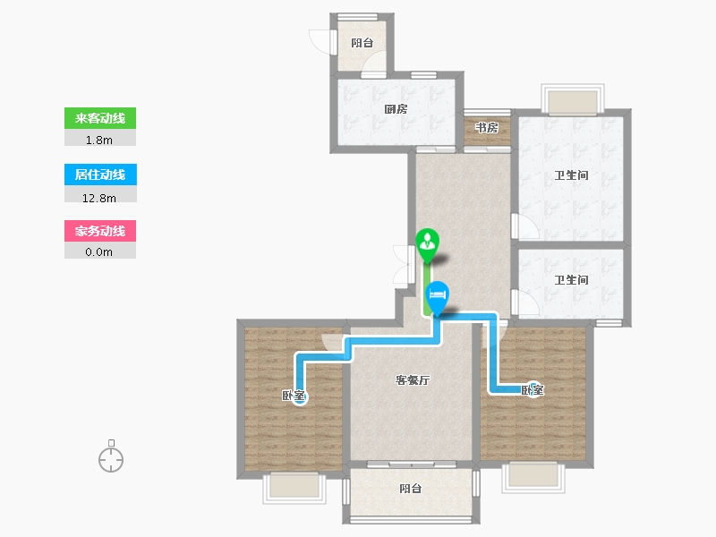 江苏省-南通市-银洲皇家学府-113.00-户型库-动静线