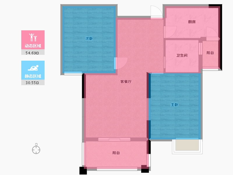 江西省-九江市-海正绿城-76.29-户型库-动静分区