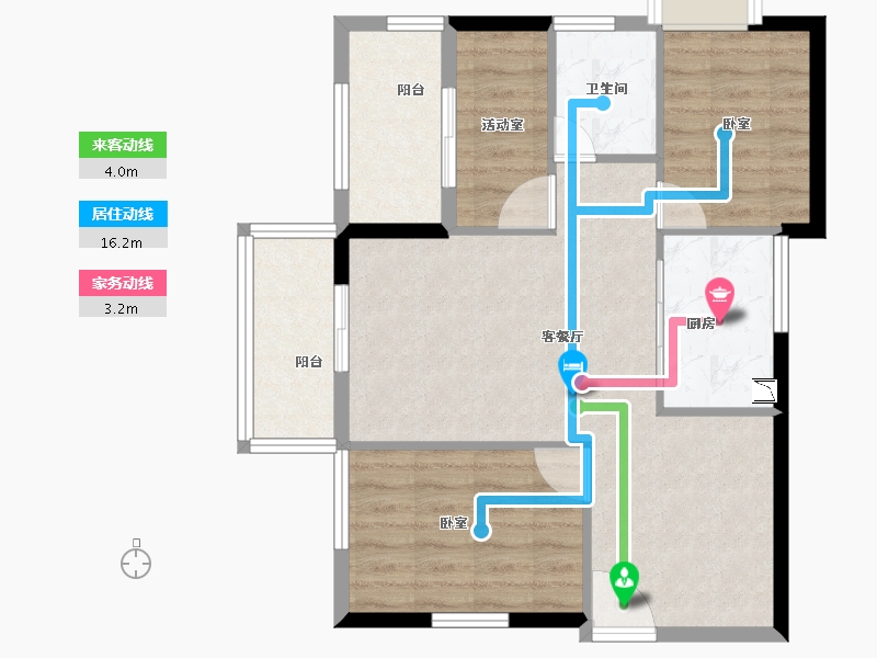 福建省-莆田市-滨溪正荣府-70.99-户型库-动静线