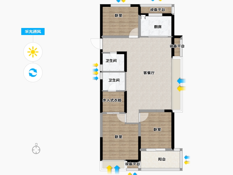 浙江省-金华市-南江悦-99.00-户型库-采光通风