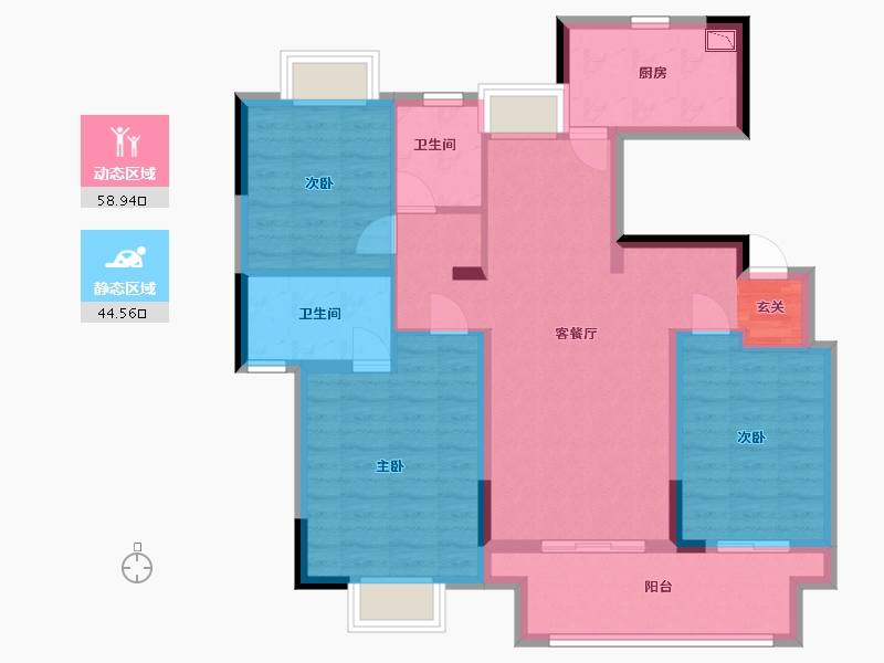 江西省-九江市-融创·政务壹号-92.00-户型库-动静分区