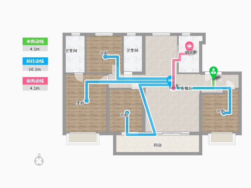 安徽省-合肥市-保利和光尘樾-113.00-户型库-动静线