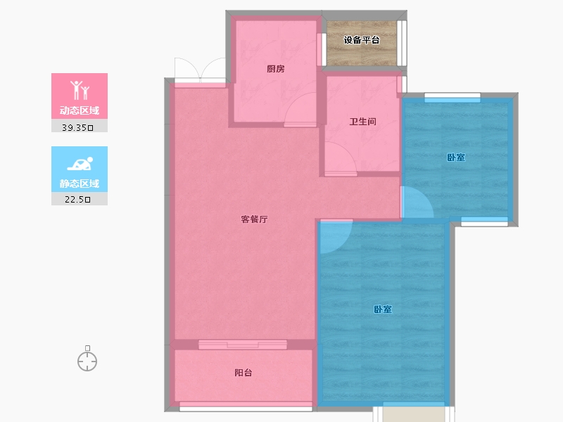 浙江省-湖州市-香溪丽舍·丽园-57.52-户型库-动静分区