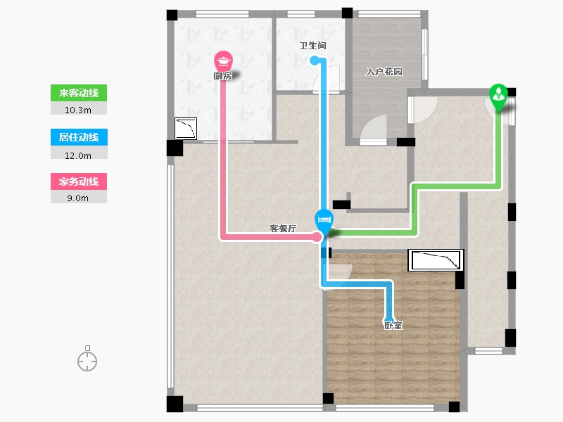 浙江省-宁波市-绿城長汀雲庐-146.00-户型库-动静线