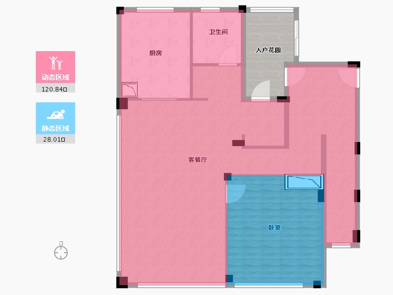 浙江省-宁波市-绿城長汀雲庐-146.00-户型库-动静分区