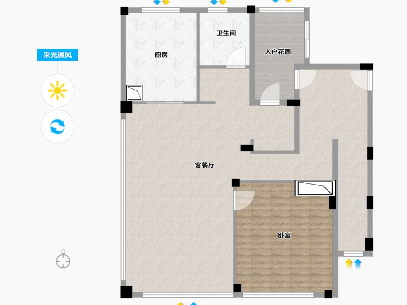 浙江省-宁波市-绿城長汀雲庐-146.00-户型库-采光通风