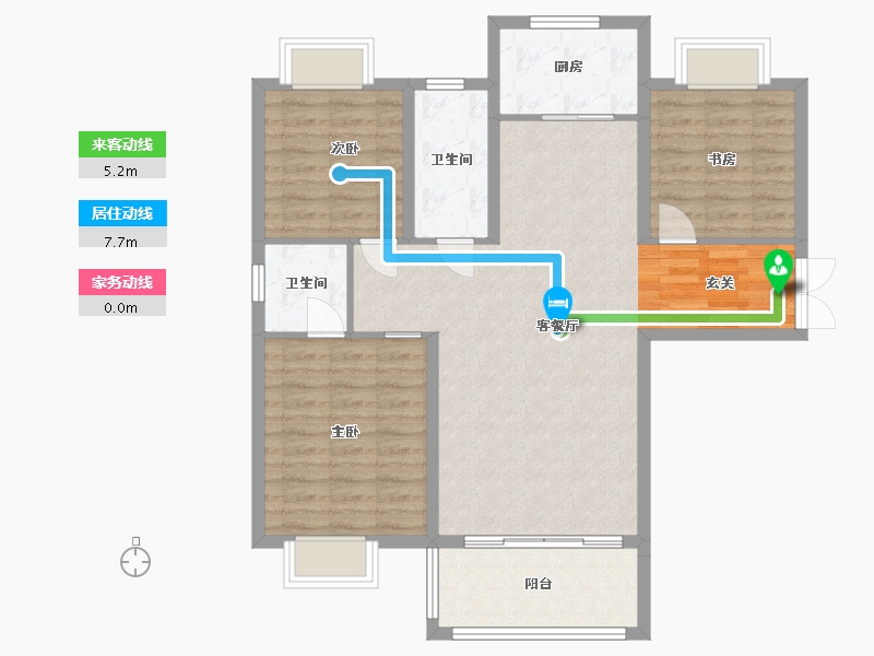 江西省-南昌市-盛辉国际-94.81-户型库-动静线