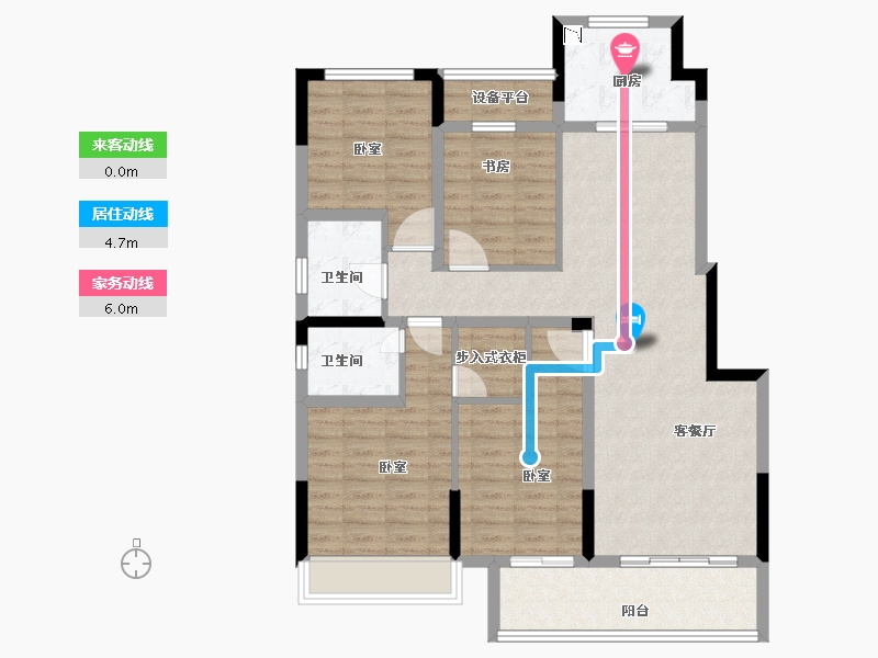 浙江省-金华市-横店南江西园-104.00-户型库-动静线